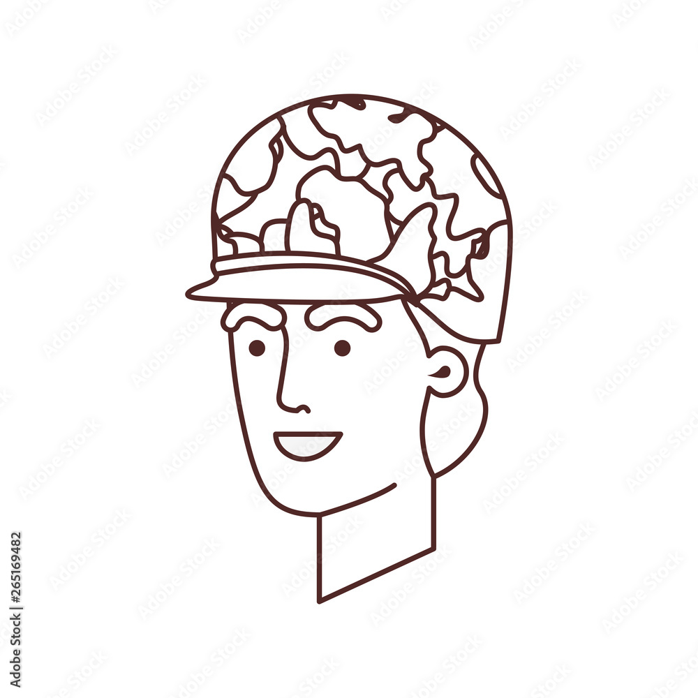head of man soldier of war avatar character head of man soldier of war avatar character