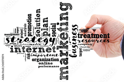Marketing word cloud concept