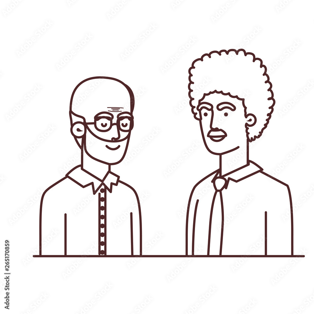 father with son avatar character father with son avatar character