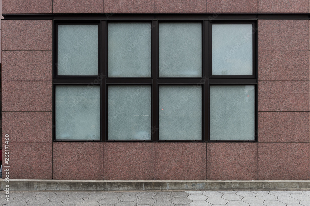 Fototapeta premium Shop Boutique Store Front with Big Window and Place for Name