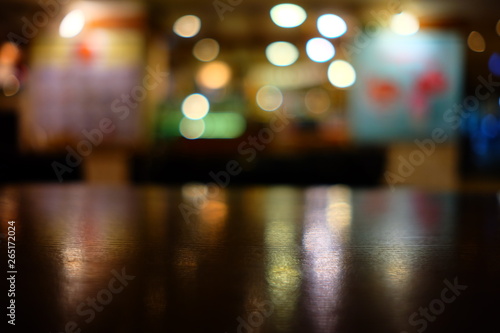 White Blurred Bokeh of Coffee Shop Background.