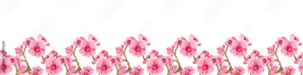 Seamless pattern with sakura Seamless pattern with sakura