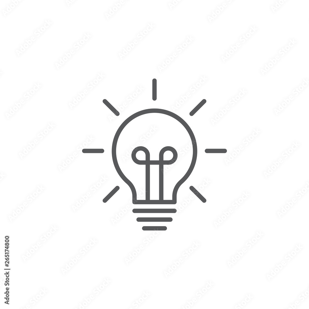light bulp lamp idea energy symbol icon vector isolated on white light bulp lamp idea energy symbol icon vector isolated on white