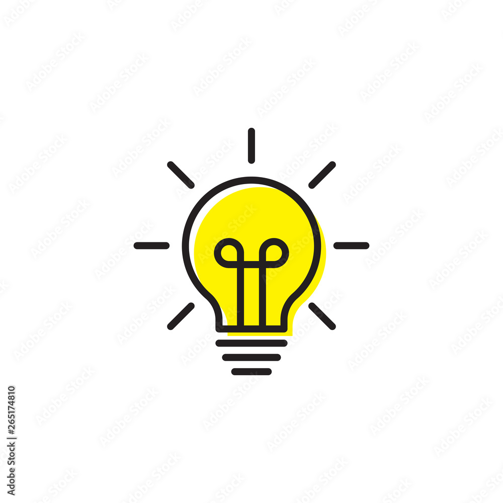 light bulp lamp idea energy symbol icon vector isolated on white light bulp lamp idea energy symbol icon vector isolated on white