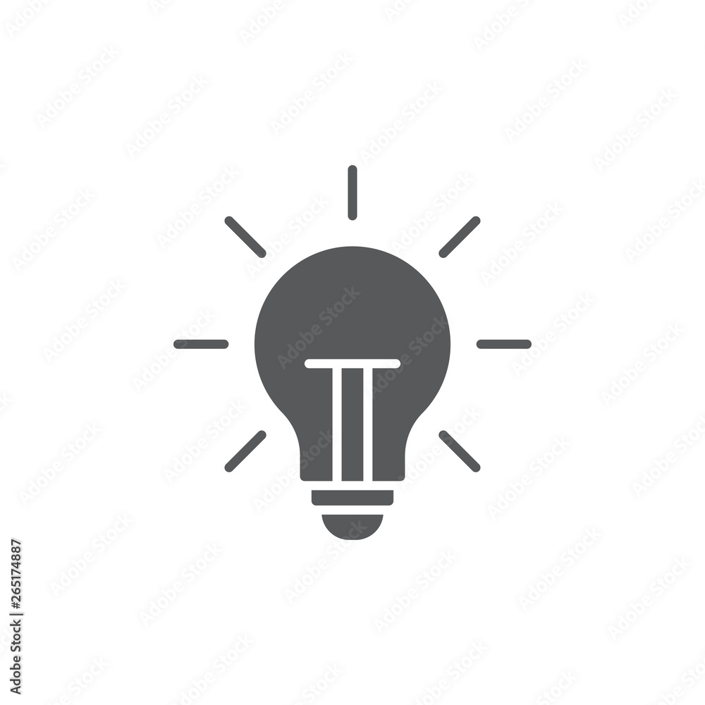 light bulp lamp idea energy symbol icon vector isolated on white light bulp lamp idea energy symbol icon vector isolated on white