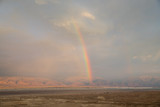 rainbow over the desert