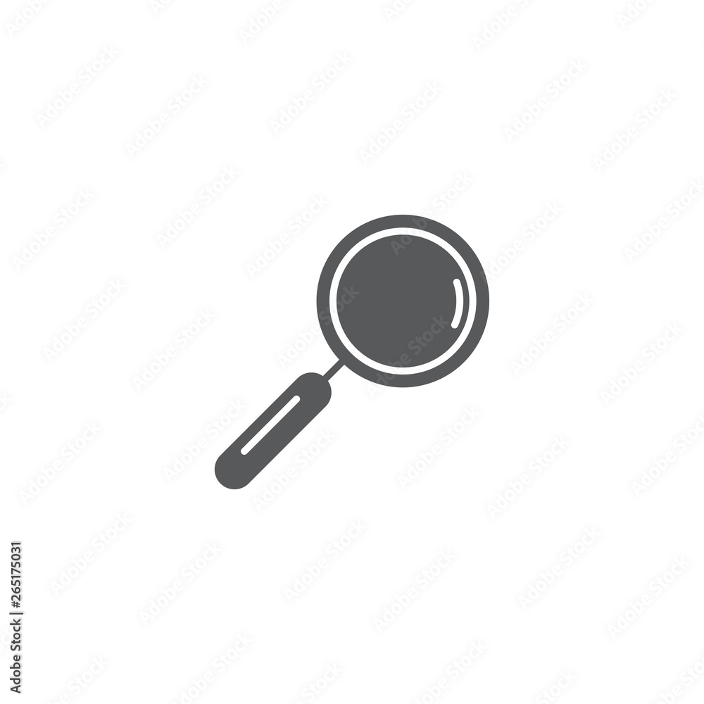 Search vector symbol, magnifying glass, loupe icon isolated on white Search vector symbol, magnifying glass, loupe icon isolated on white