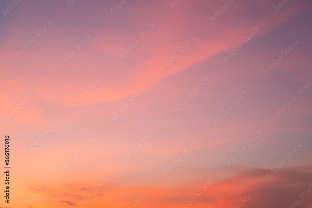 Sky clouds sunset background landscape.