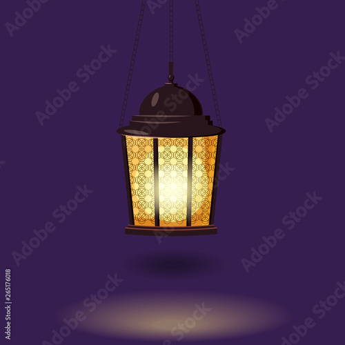 Ramadan Kareem holiday islam  illustrations with arabic lantern