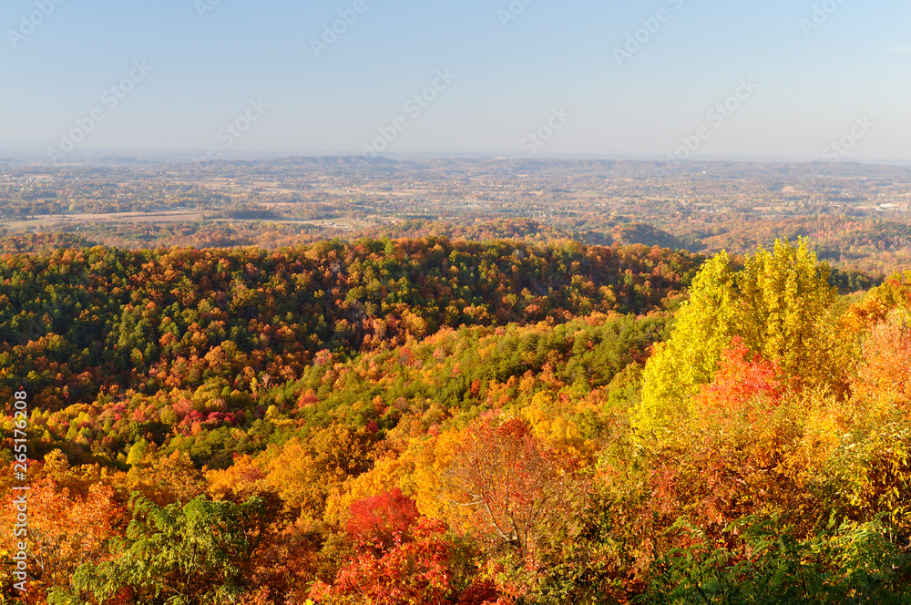 Tennessee Valley from Foothills Parkway West in Autumn Tennessee Valley from Foothills Parkway West in Autumn