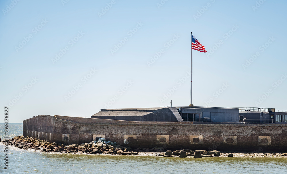 Fototapeta premium Fort Sumter National Monument in Charleston SC, USA