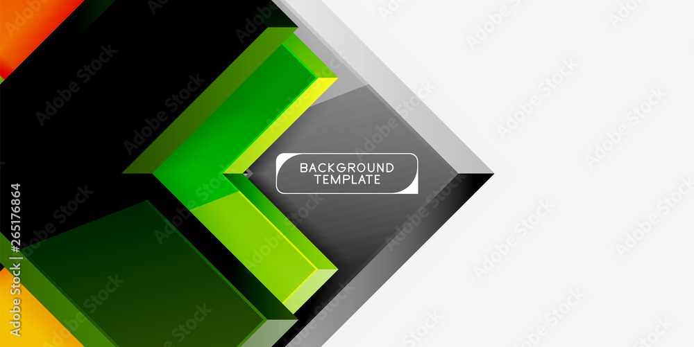 Glossy arrows geometric background Glossy arrows geometric background