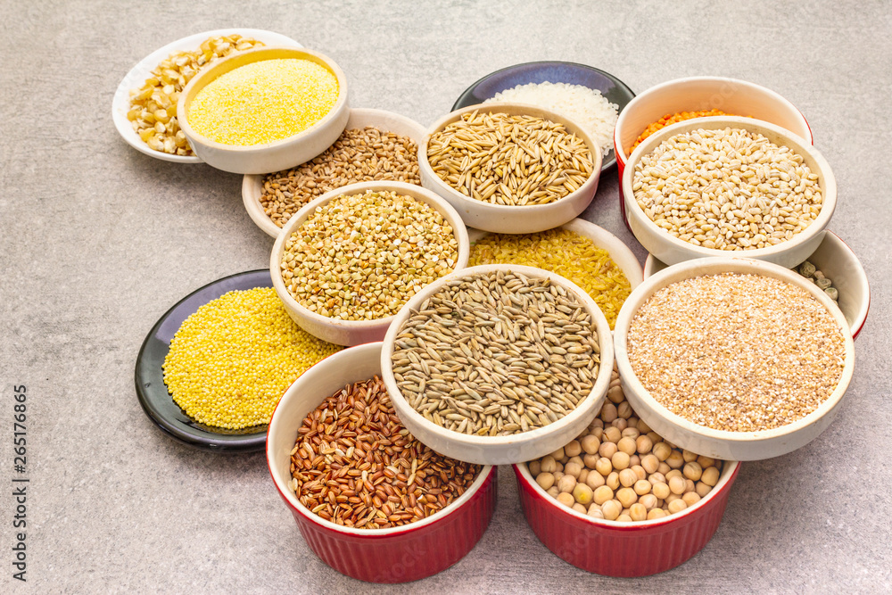 Healthy food vegetarian (vegan) concept. Assorted various organic cereals, legumes, whole grains. Healthy food vegetarian (vegan) concept. Assorted various organic cereals, legumes, whole grains.