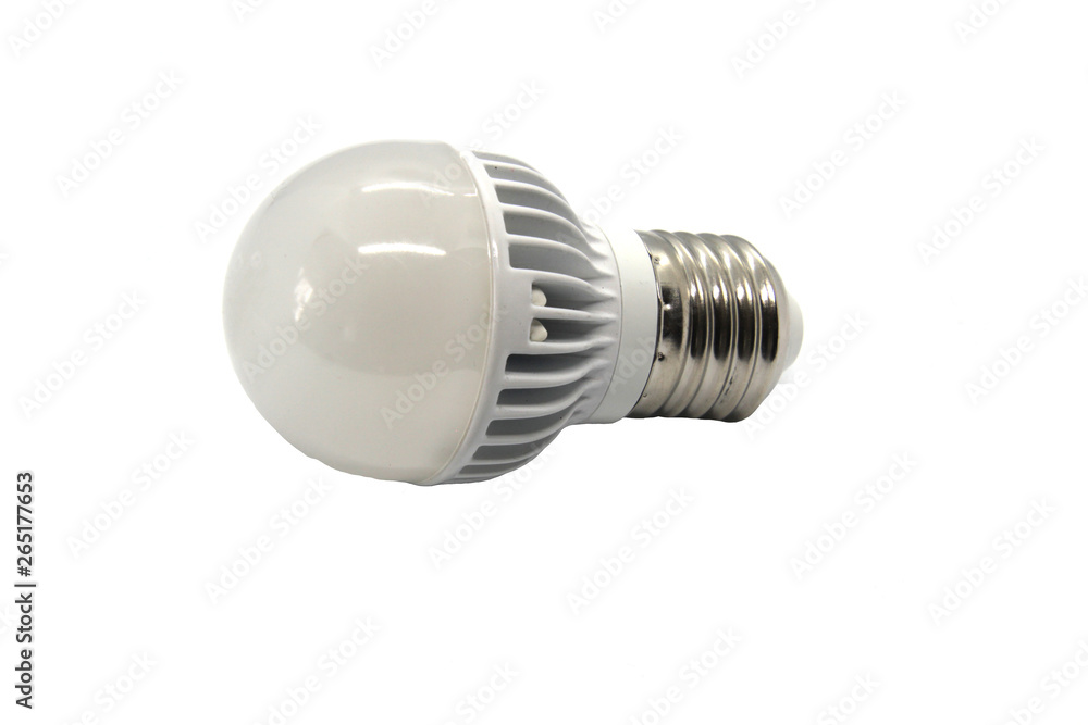 LED lamp on a white background. LED lamp on a white background.
