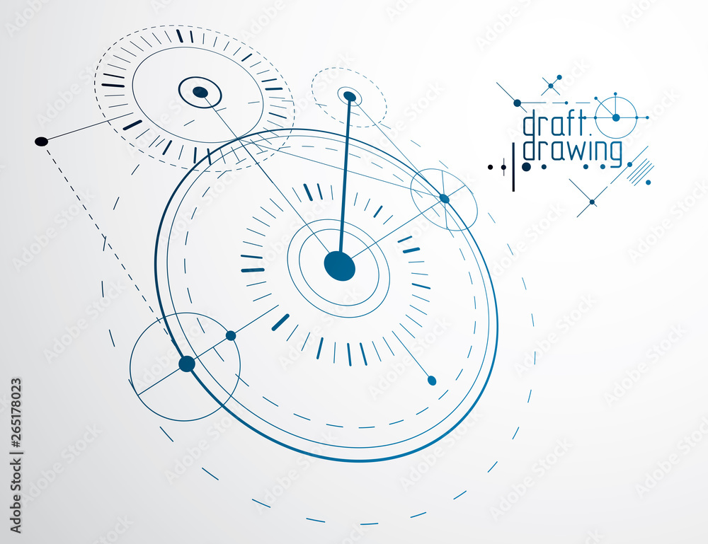Engineering technological vector wallpaper made with circles and lines. Modern geometric composition can be used as template and layout. Abstract technical background. Engineering technological vector wallpaper made with circles and lines. Modern geometric composition can be used as template and layout. Abstract technical background.