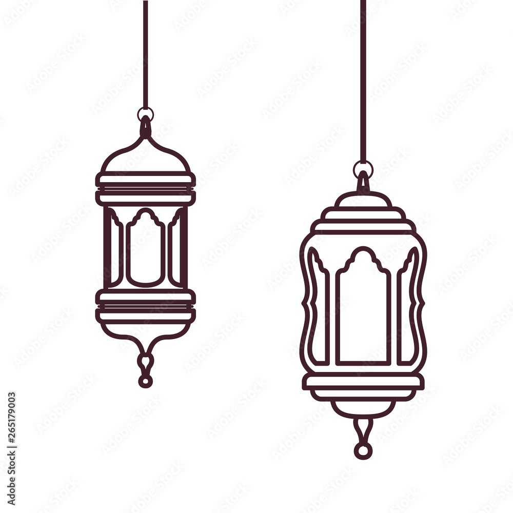 ramadan kareem lantern hanging icon ramadan kareem lantern hanging icon