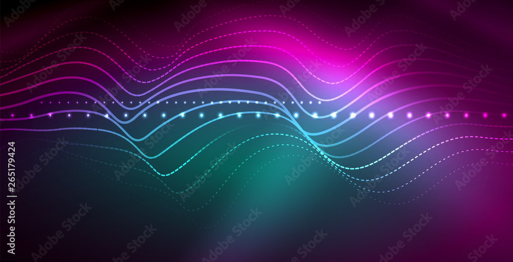 Neon lines shiny glowing background Neon lines shiny glowing background