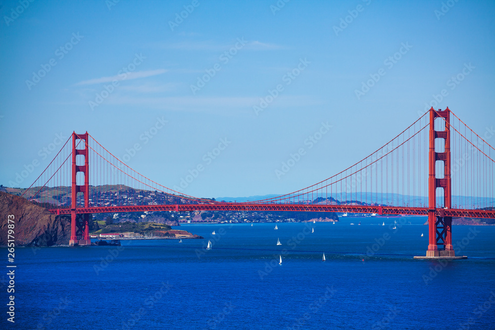 San Francisco bay with the Golden Gate bridge San Francisco bay with the Golden Gate bridge