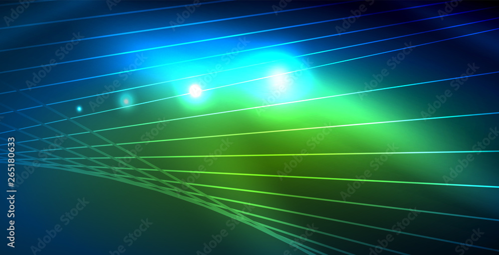 Color neon lights with waves abstract background Color neon lights with waves abstract background