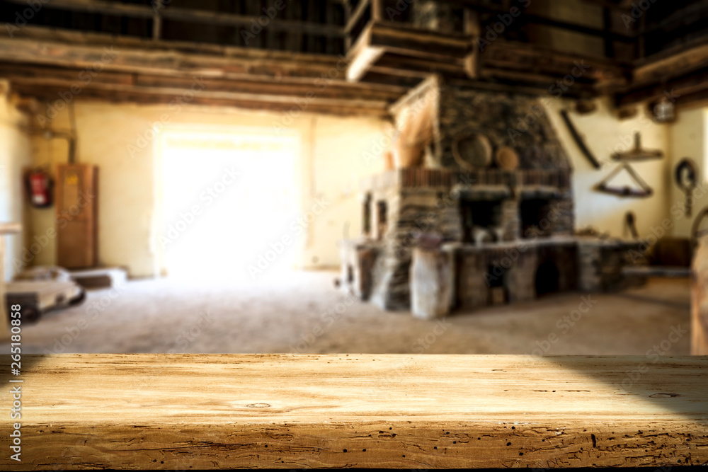 Desk of free space and wild west home interior. Free space for your decoration. Desk of free space and wild west home interior. Free space for your decoration.