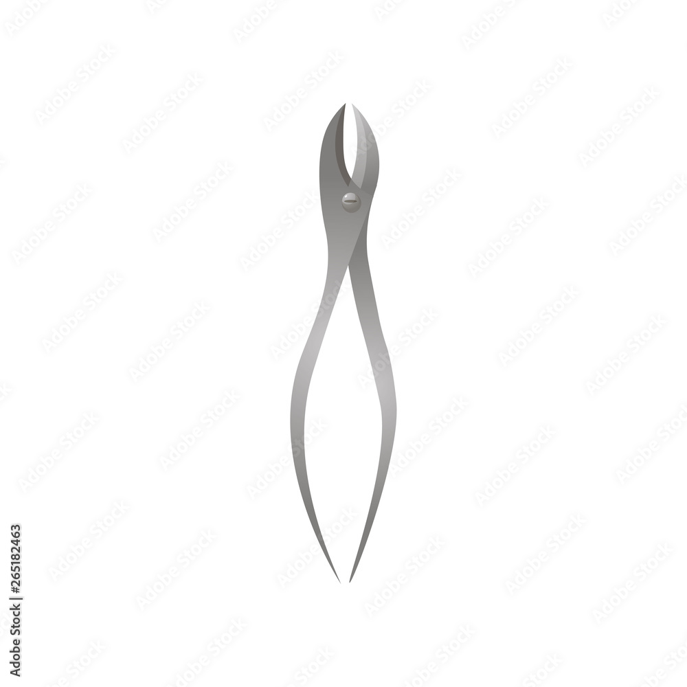 Metal long pliers, stomatology tool for extract tooth Metal long pliers, stomatology tool for extract tooth