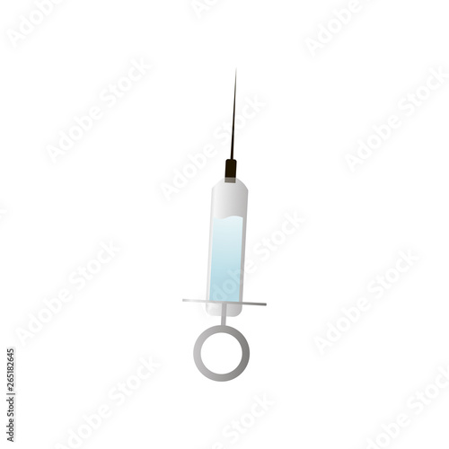 Medical syringe of anesthesia liquid, modern stomatology investigation