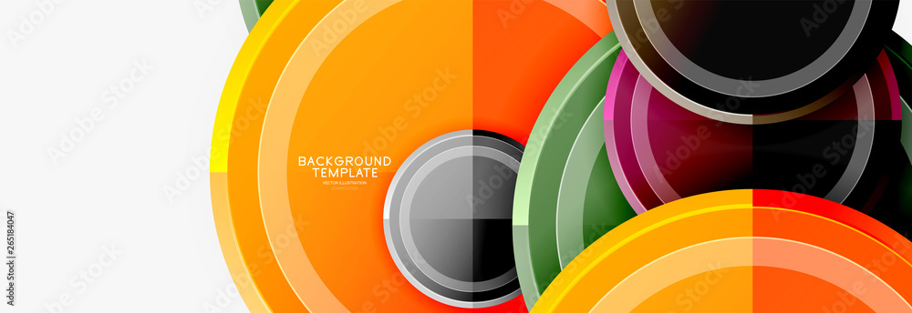 Circular pattern, abstract circles composition Circular pattern, abstract circles composition