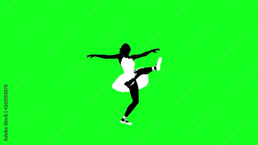 Ballerina in tutu is dancing Ballerina in tutu is dancing