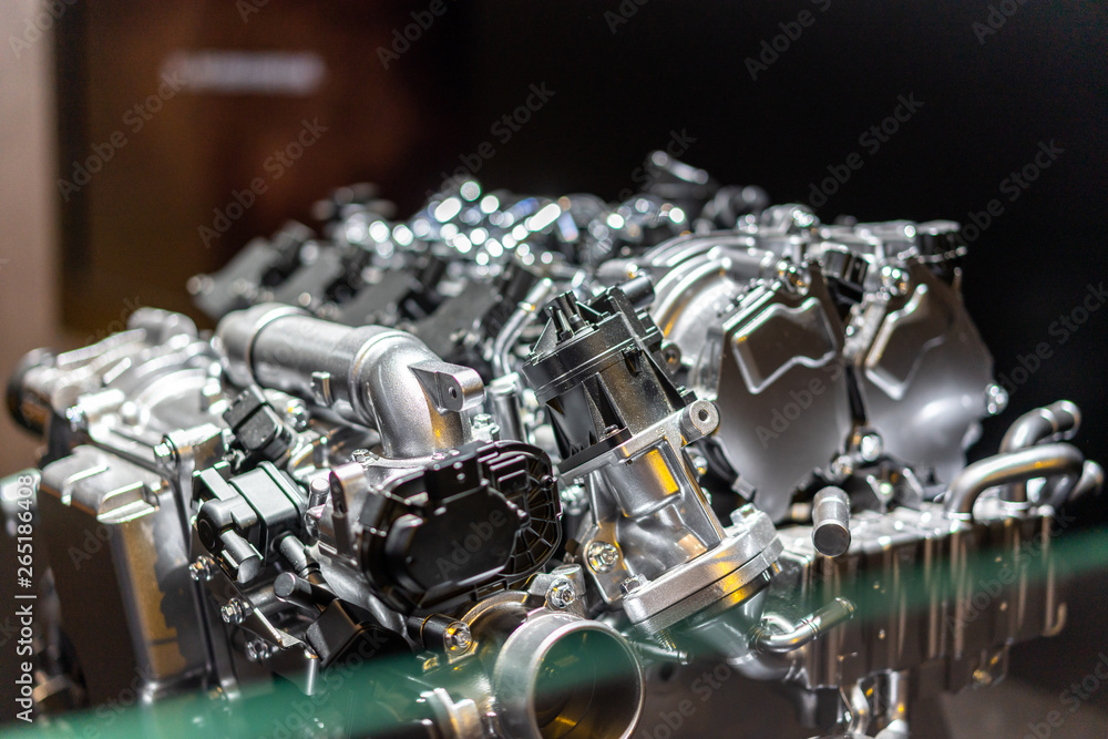 detail of engine in car detail of engine in car