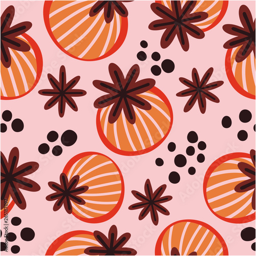 Poppy Seed Pods Pink Background