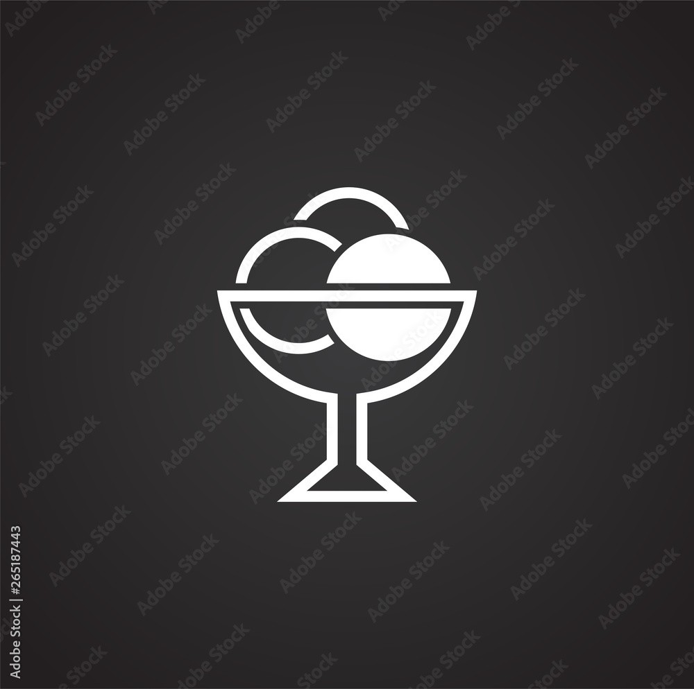 Ice cream icon on background for graphic and web design. Simple vector sign. Internet concept symbol for website button or mobile app. Ice cream icon on background for graphic and web design. Simple vector sign. Internet concept symbol for website button or mobile app.