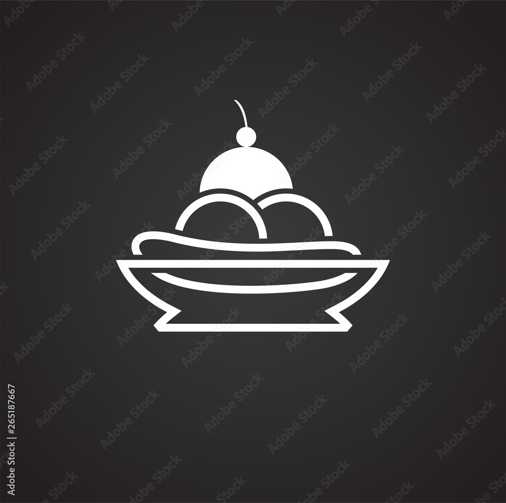 Ice cream icon on background for graphic and web design. Simple vector sign. Internet concept symbol for website button or mobile app. Ice cream icon on background for graphic and web design. Simple vector sign. Internet concept symbol for website button or mobile app.