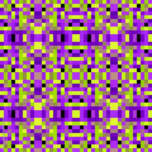 seamless pixel pattern mosaic. abstract background with squares can be used for wallpaper, fabric, textile or clothing design.