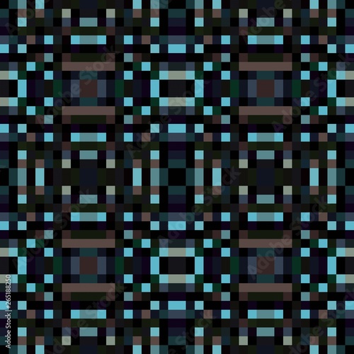 seamless pixel pattern mosaic. abstract background with squares can be used for wallpaper  fabric  textile or clothing design.