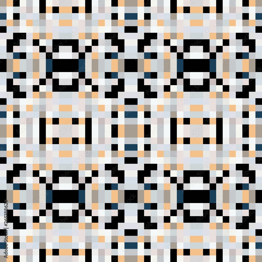 seamless pixel pattern mosaic. abstract background with squares can be used for wallpaper, fabric, textile or clothing design. seamless pixel pattern mosaic. abstract background with squares can be used for wallpaper, fabric, textile or clothing design.