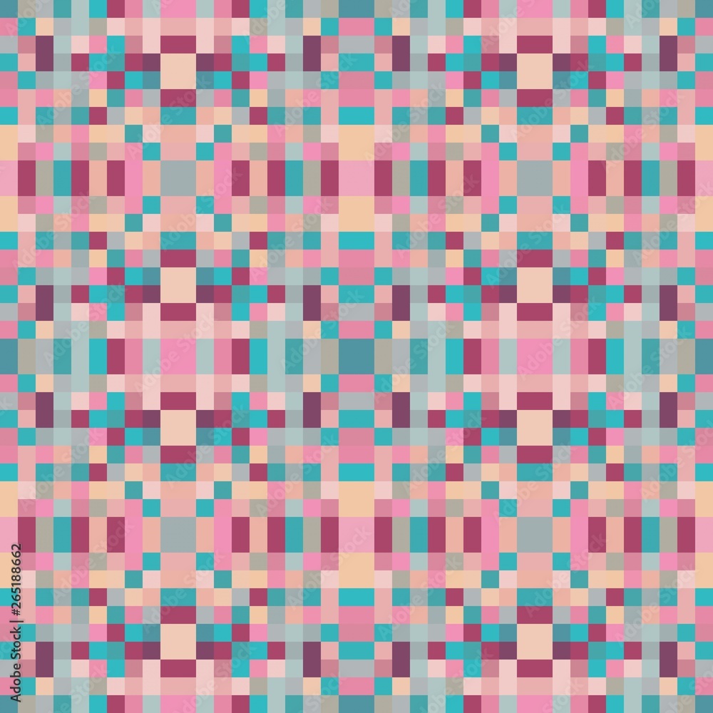 seamless pixel pattern mosaic. abstract background with squares can be used for wallpaper, fabric, textile or clothing design. seamless pixel pattern mosaic. abstract background with squares can be used for wallpaper, fabric, textile or clothing design.