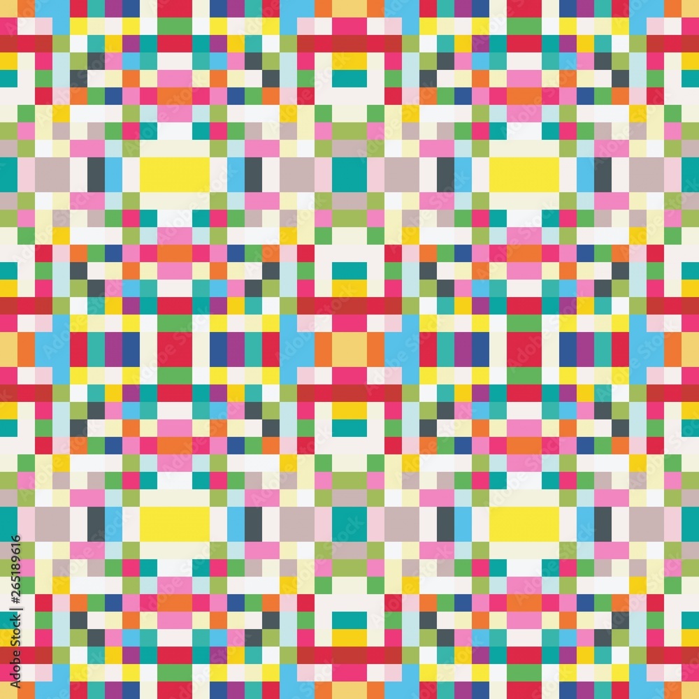 seamless pixel pattern mosaic. abstract background with squares can be used for wallpaper, fabric, textile or clothing design. seamless pixel pattern mosaic. abstract background with squares can be used for wallpaper, fabric, textile or clothing design.