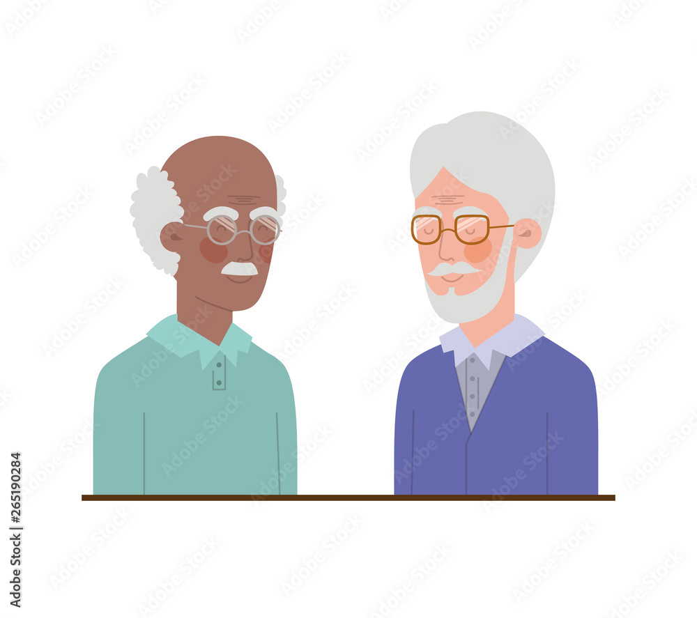 cute grandparents avatar character