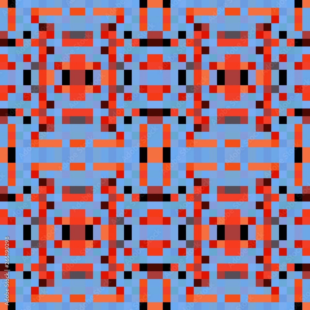 seamless pixel pattern mosaic. abstract background with squares can be used for wallpaper, fabric, textile or clothing design. seamless pixel pattern mosaic. abstract background with squares can be used for wallpaper, fabric, textile or clothing design.
