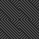 Vector seamless abstract geometric pattern - dark gray striped texture. Endless linear background. Monochrome design.