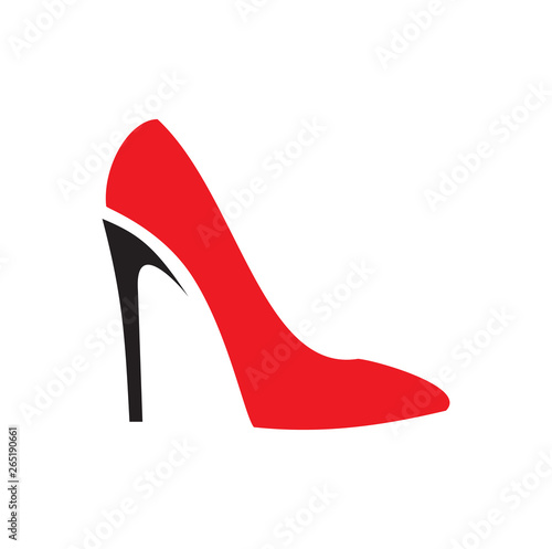 Shoe icon on background for graphic and web design. Simple vector sign. Internet concept symbol for website button or mobile app.