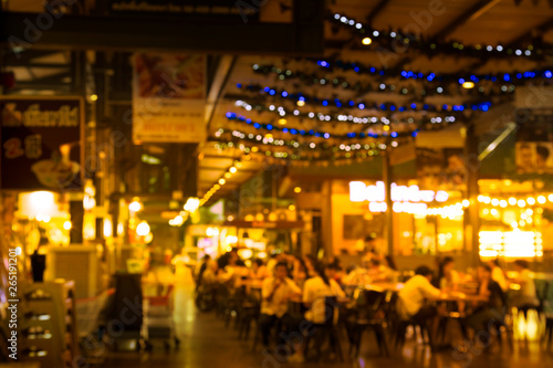 blurred photo Restaurants and cafes Look warm, relaxed, appetite © virachai