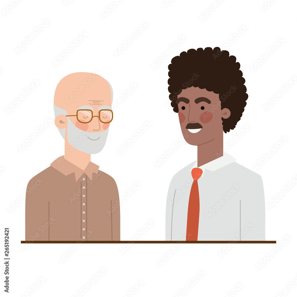 father with son avatar character father with son avatar character