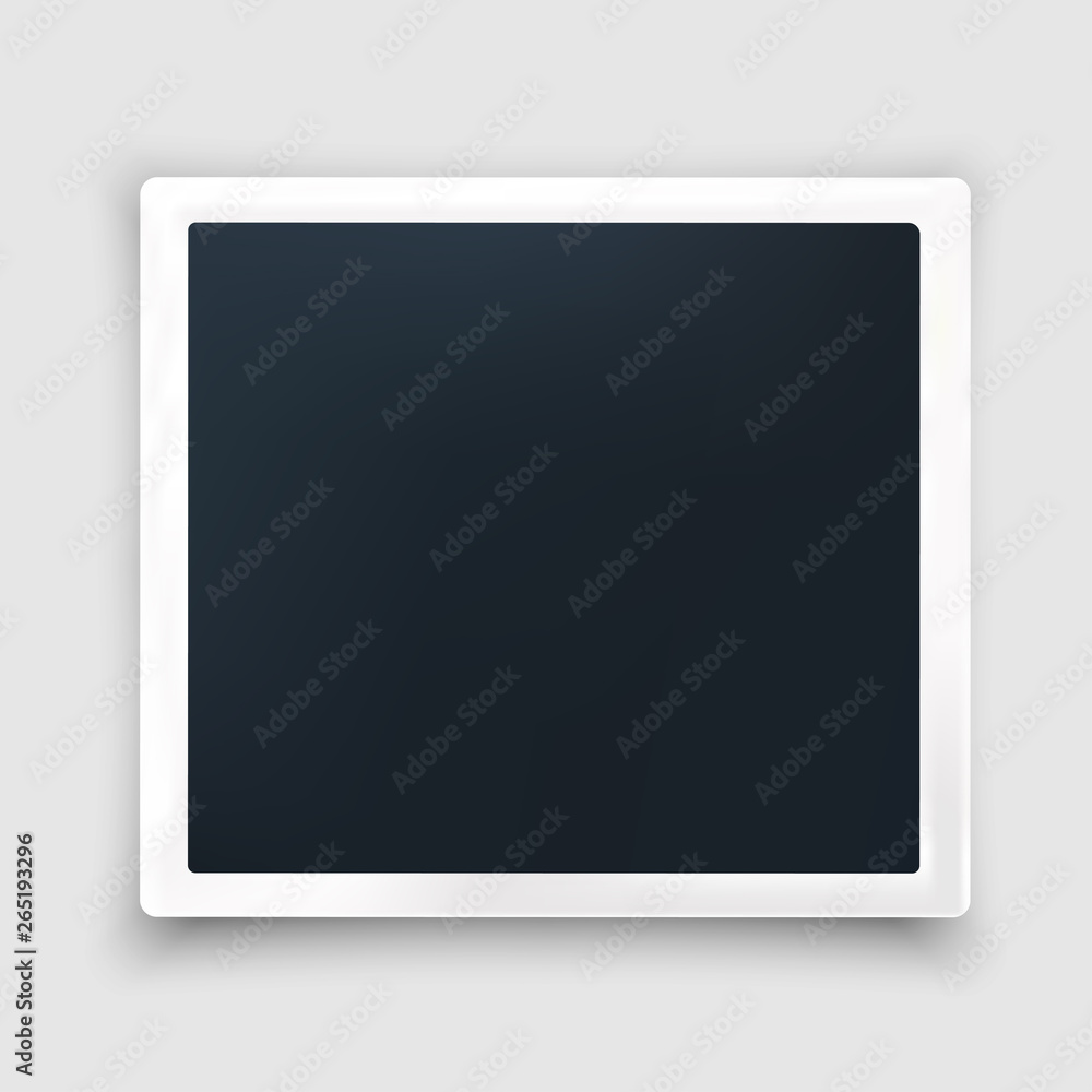 Vector photo frame mockup modern squared design Vector photo frame mockup modern squared design