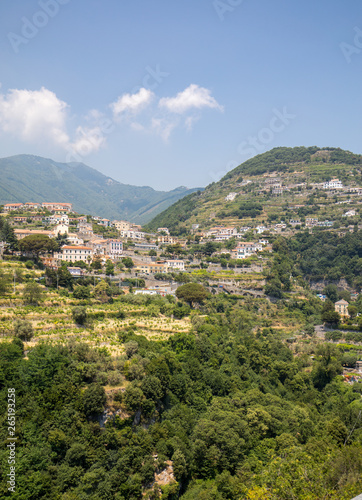 View from Ravello on the village of Scala, Amalfi Coast Italy © wjarek