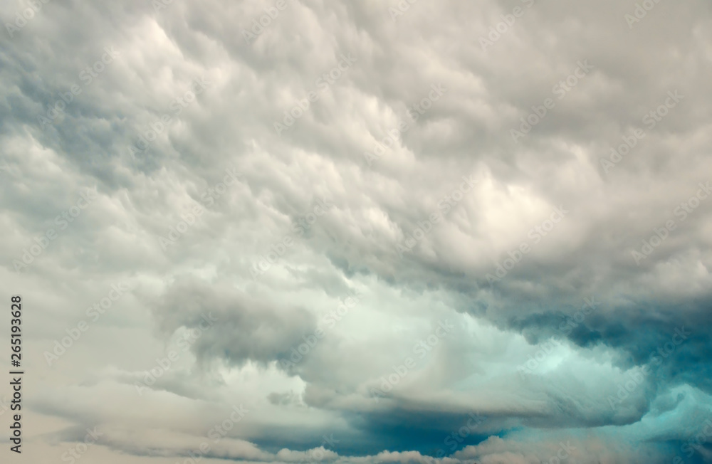 Fototapeta premium Sky-overlays. Dramatic sky and bad weather with dark clouds.