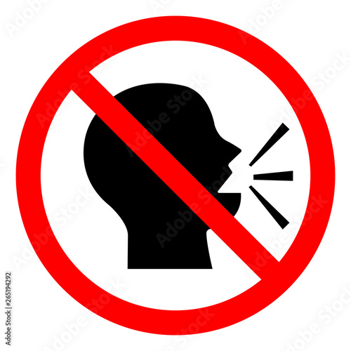 Keep Silence Symbol Sign, Vector Illustration, Isolate On White Background Icon. EPS10
