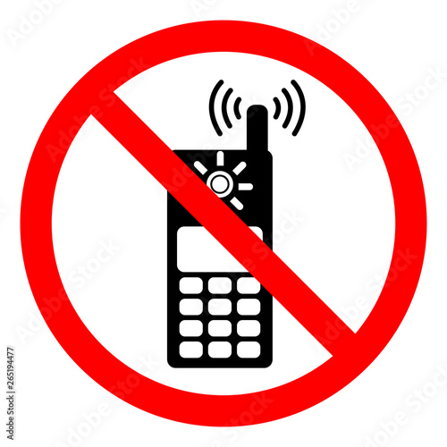 Call Do Not Drive Symbol Sign, Vector Illustration, Isolate On White Background Icon. EPS10