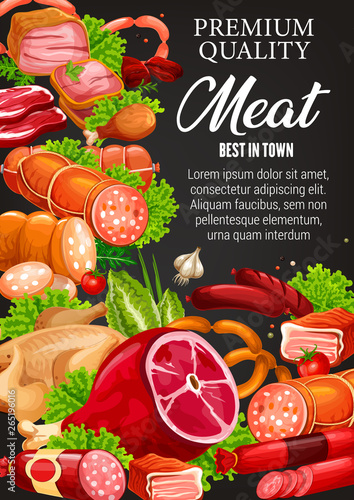 Meat products, smoked bbq and sausages