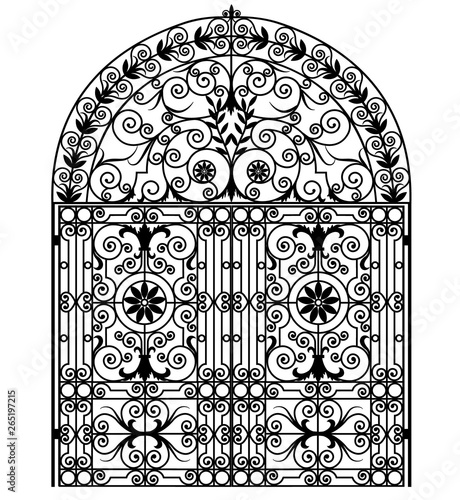 forged iron gate